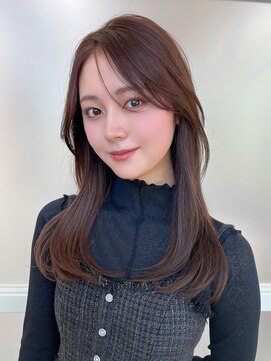 アフロート ディル(AFLOAT D'L) 前髪なし顔周りレイヤーカットロング10代20代30代40代