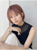 say.ショートボブひし形ショートオリーブヘーゼルグレージュ