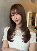 レイヤーカット/顔周り・フェイス/20代/30代/ウルフ/シャギー