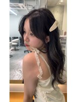 ロンドルピナス 小倉(Lond Lupinus) ミディアムヘア暗めカラー/デザインカラー/フェイスフレーミング