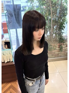 ファーレンピュアスウィート(fahren-pure-suite) 切りっぱなしボブ／Olive  brown