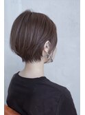 丸みショートボブくびれショートシャギーボブ50代60代