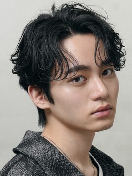 フィフス 渋谷(fifth) 渋谷大人ニュアンスパーマフェザーパーマ毛流れセンターパート