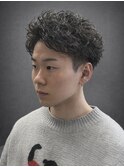 短髪パーマ