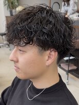 ノードオム 栄(NODE HOMME)&nbsp;シャドウパーマ波巻きスパイラルパーマウルフパーマ名古屋駅栄駅