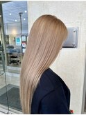 ハイトーンミルクティー×サラ艶ストレートロング