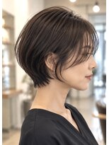 リアン アオヤマ(Liun Aoyama) 美シルエット丸みショート/ベージュブラウン/30代/40代/50代