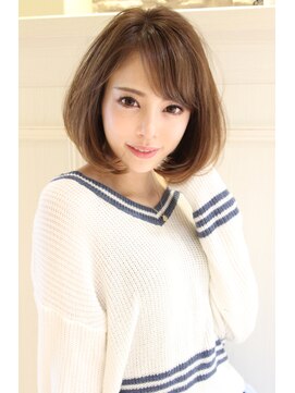 レウナ 外苑前(Reuna) 大人女性に人気毛先ワンカールボブで可愛い