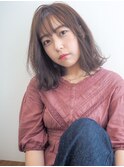 《シアラベンダー》柔らかワンカールが可愛いボブ