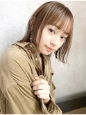 【December】小顔 大人かわいい ブランジュ 外ハネボブ♪