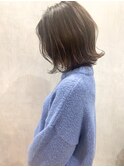 グレージュ/小顔に見せるヘア/ココアベージュ/ボブ/八乙女