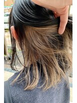 ラグヘアーワークス(LAG HAIR WORKS) インナーカラー・ミルクティーベージュ