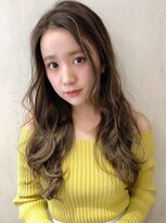 アフロート ルヴア(AFLOAT RUVUA)&nbsp;AFLOAT RUVUA新宿京佳『オリーブアッシュカラーのゆるふわ巻き』