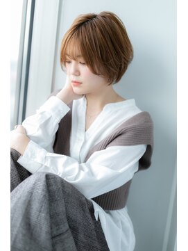 ジャストヘア ラポール 北久里浜店(just hair RAPPOR) 丸みボブ　ショートボブスタイル　シースルーバング