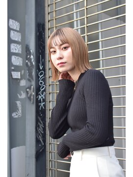 ミエルヘアーエスト 新宿店(mielhair est) ケアブリーチ×ベージュ【新宿】