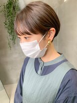 テトヘアー(teto hair) 耳掛けマッシュショート、ワイドバング、グレージュ、アッシュ