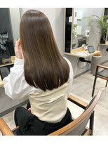 カミエ(kamie)&nbsp;＊透明感グレージュ ブリーチなしダブルカラー 三宮美容室 神戸