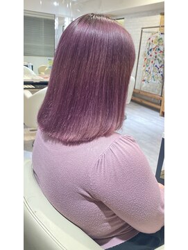 サロンドジョー(salon de joe) 【TAKUYA】ケアブリーチカシスピンクラベンダー ハイトーン