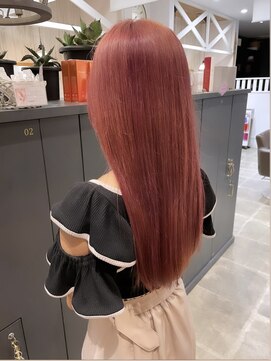 コスタ オブ リシェール(The COSTA of RICHAIR) ピンクベージュカラー　ブリーチピンク　越谷美容室