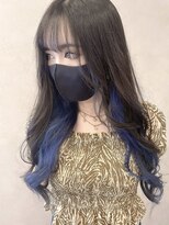 ルクスバイアフィナー(Luxo by Afinar)&nbsp;【町田/Luxo by Afinar】韓国風インナー×ネイビー