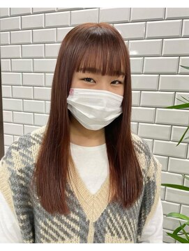 ネウィ 所沢(newi) ロング×ピンクブラウン