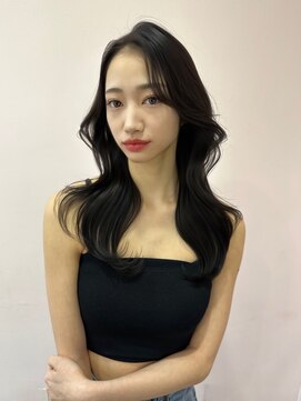 ボタン シブヤ(VOTAN SHIBUYA) 韓国ヘア/顔まわりカット/前髪なし/くびれヘア