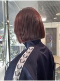 切りっぱなしボブ×ブリーチなしダブルカラー【戸田雅子】