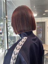 ヘアーアンドメイク ビス(HAIR&MAKE bis) 切りっぱなしボブ×ブリーチなしダブルカラー【戸田雅子】