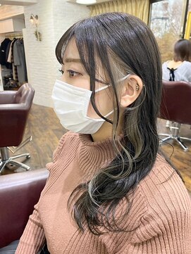 ヘアリゾート粋 新宿三丁目本店 《前地 麻衣》フェイスフレーミング/オリーブグレージュ