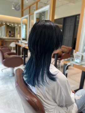 ネオリーブルカ 御茶ノ水店(Neolive Luca) ウルフインナーカラー　縮毛矯正/インナーカラー/ショート