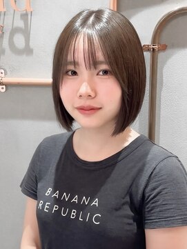 ロンド ブランシュ 錦糸町北口(Lond blanche) 前髪アンブレラカラーこなれミディイメチェンウェーブパーマ