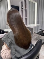 ビームズ トータルビューティー 西中島店(Bee ms Total Beauty) サラツヤロングベージュカラーブリーチしない透明感カラー