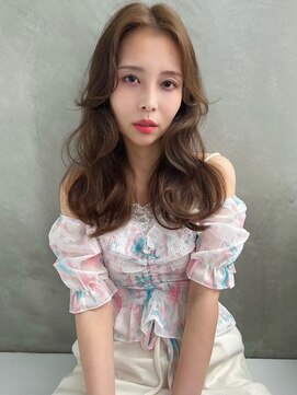 ソヨン 栄2号店(SOYON) 大人/小顔/レイヤーカット/シースルーバング/黒髪/ネビージュ