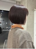 綺麗シンプルなミニボブ