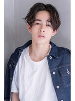 マイティ バイ エイチ(mighty by H)&nbsp;ニュアンスパーマ/メンズカット/センターパート