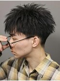 メンズ【ダウンバングショート】ツイストパーマ