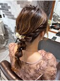 ALMO◎結婚式ヘアアレンジ【編みおろし】