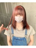 インナーカラーデザインカラー艶髪
