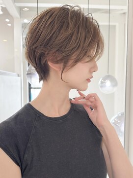 ロンドエニカ 大宮(Lond enika) イメチェン外ハネボブ美髪ワイドバングレイヤーショート/大宮