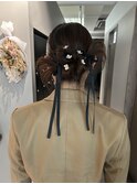 カチモリお呼ばれヘアアレンジ