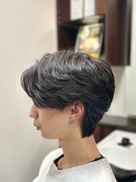 ケースタイル ヘアスタジオ 神保町店(K STYLE HAIR STUDIO) フェザーパーマ/メンズパーマ/束感/ツーブロック/理容室