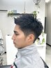 (圧倒的人気No.1)メンズカット＋眉カット＋お顔剃りシェービング　￥6200