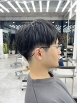 ビューブルー 亀戸錦糸町(VIEW BLUE)&nbsp;美髪シアーカラーピンクブラウンショートカットメンズ