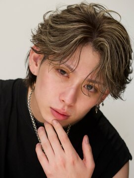 アンサー 渋谷(ANSWER) メンズハイライトセンターパート