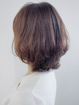 リコ(LIKO) 大人のひし形ボブ☆大人ヘア/デジタルパーマ/明るい白髪染め