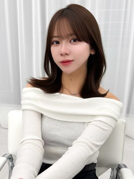 アマトウキョウスマートサロン(AMA TOKYO×Smart Salon) くびれレイヤー/顔まわりカット/レイヤーカット/小顔ヘア