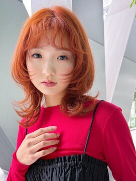 フィーリーカラー 大阪梅田店(feery color) オリーブミルクティーカラーベージュボブブリーチレイヤー心斎橋