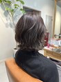 ヘアー アンド ビューティー リル(rille)&nbsp;ラベンダーアッシュ×ミディアムレイヤースタイル