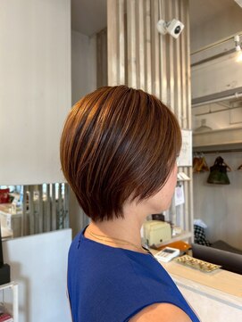 アシャ ヘアー ソリューション 神戸店(asha hair solution) イメチェン/ピンクベージュ/アンブレラカラー/前髪/摂津本山