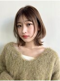 くびれヘア/レイヤーボブ/シースルーバング
